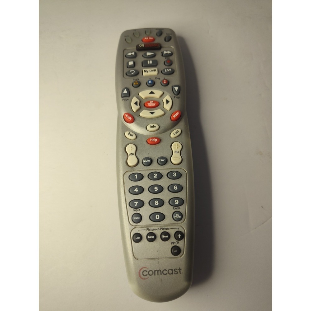 Xfinity Comcast DCT On Demand Remote Control For Receivers & SetTop W/Manual